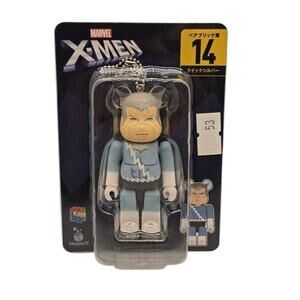 MEDICOM BE@RBRICK #14 – QUICKSILVER X-MEN – 2021 KEYCHAIN – MARVEL COLLECTIBLE